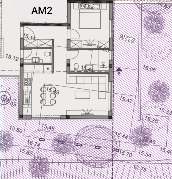 Volme, Banjole - luksuzno stanovanje z vrtom 200 m od plaže
