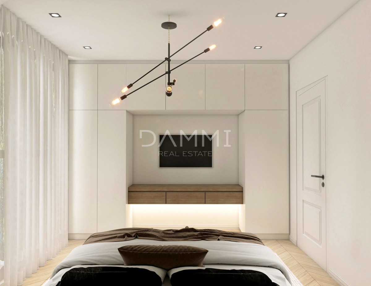 Volme, Banjole - luksuzno stanovanje z vrtom 200 m od plaže