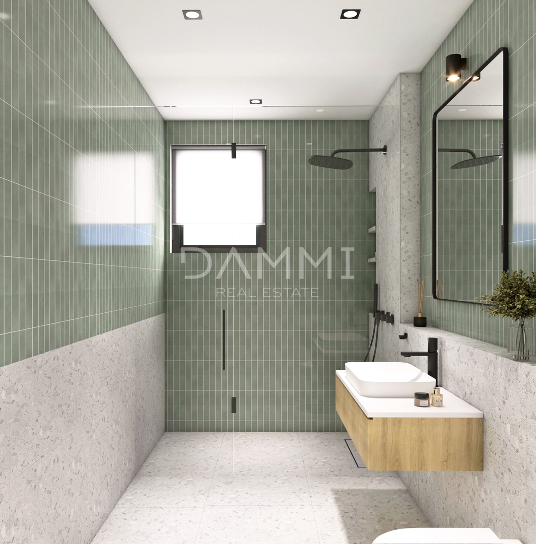 Volme, Banjole - luksuzno stanovanje z vrtom 200 m od plaže