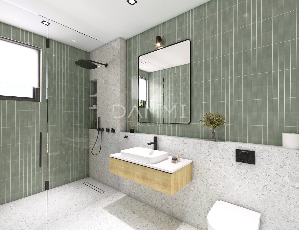 Volme, Banjole - luksuzno stanovanje z vrtom 200 m od plaže