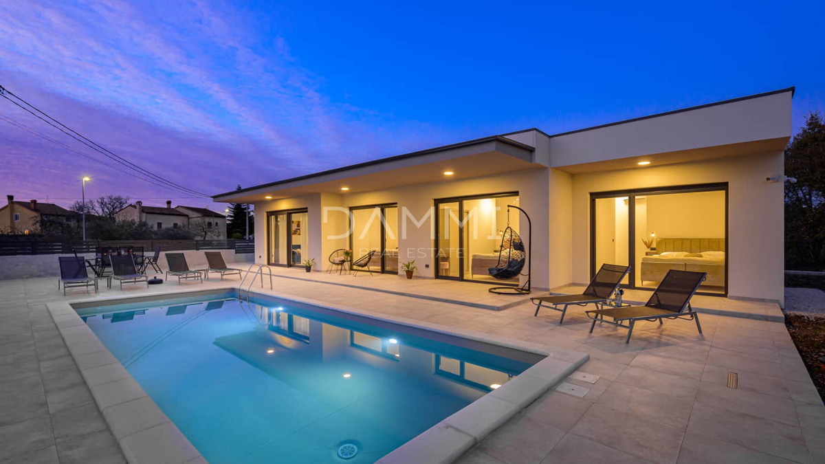 ISTRA, KANFANAR - Moderna pritlična hiša s bazenom, vrhunska lokacija