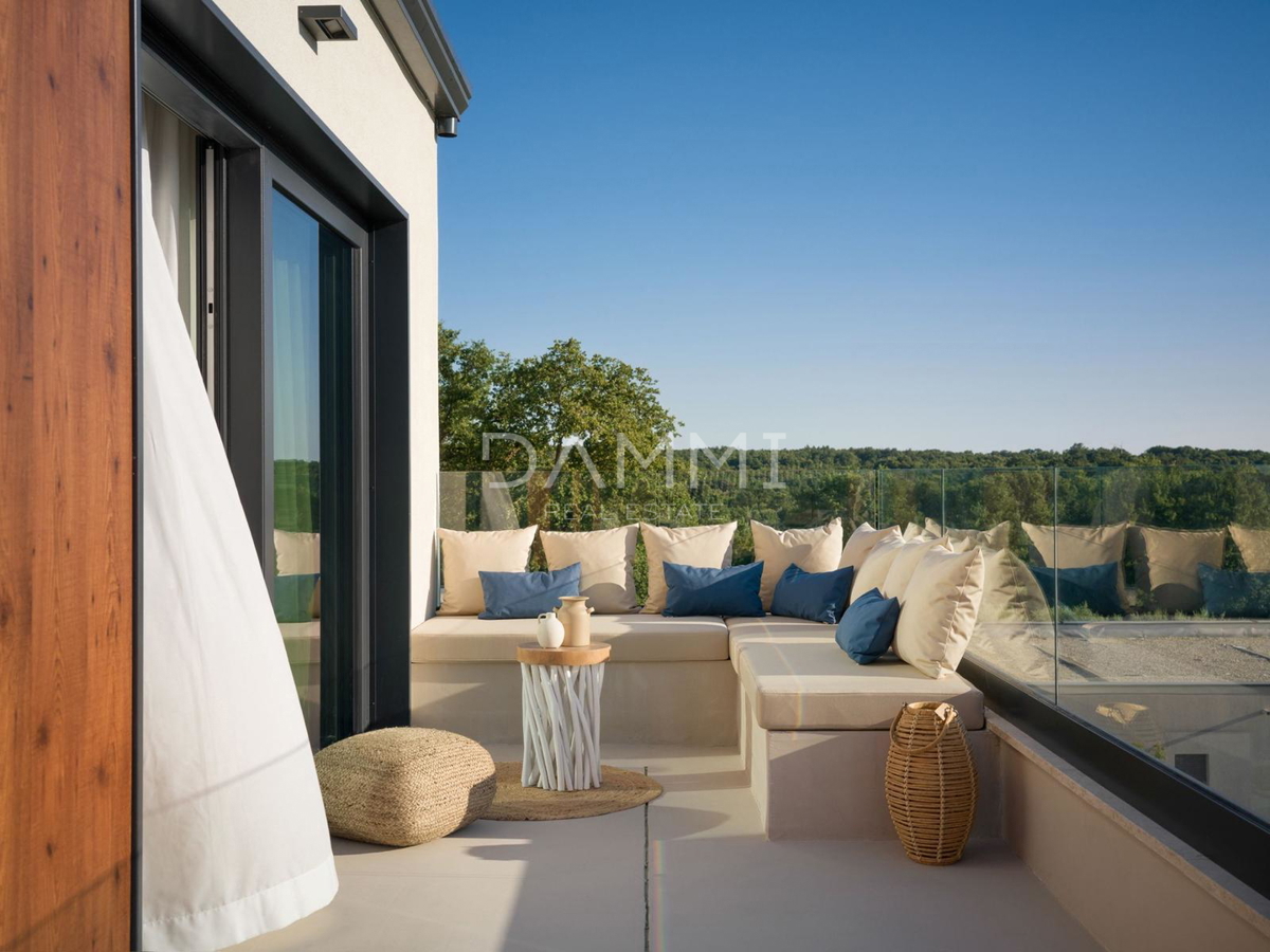 ISTRA, TINJAN - Dizajnerska vila z bazenom in wellnessom