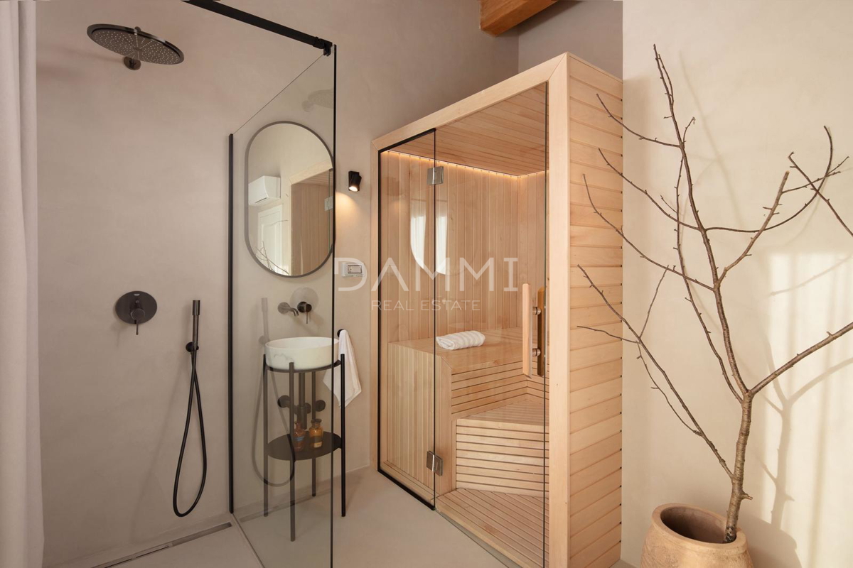 ISTRA, TINJAN - Dizajnerska vila z bazenom in wellnessom