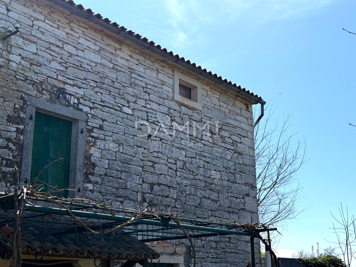 ISTRA, ŽMINJ - Tradicionalna kamnita hiša s parcelo 700 m2