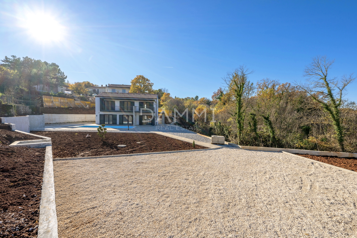 Istra, Rakalj - moderna vila z bazenom, pogled na morje