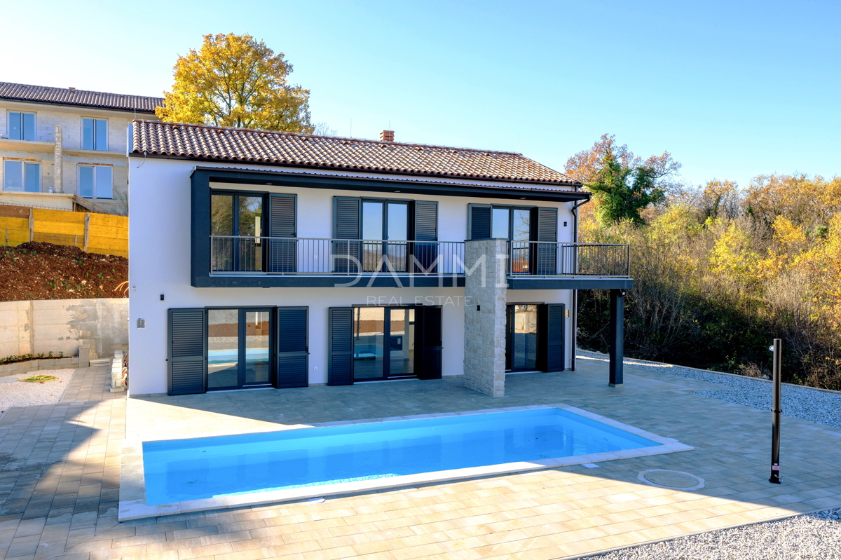 Istra, Rakalj - moderna vila z bazenom, pogled na morje