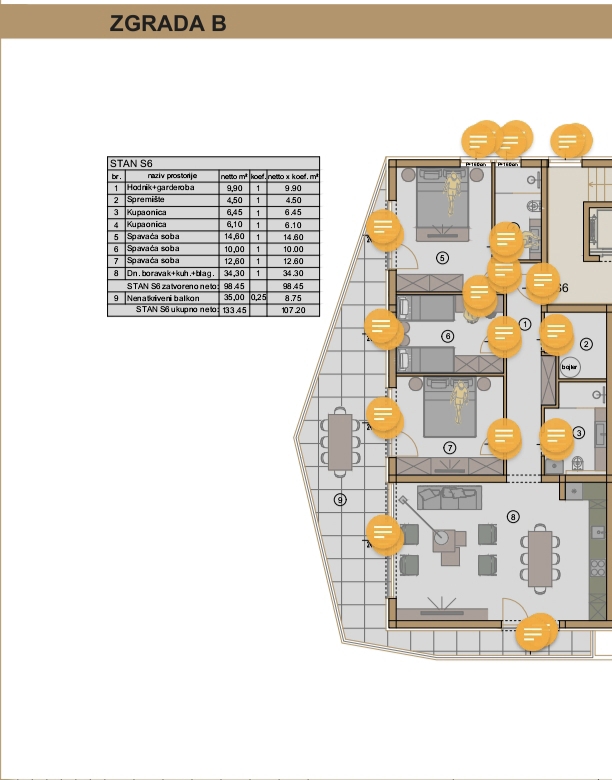 Istra, Pješčana uvala - dvosobno stanovanje, luksuzna novogradnja