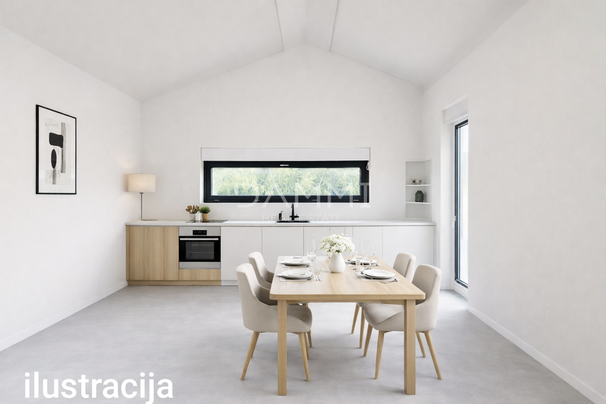 Istra, Ližnjan - hiša z bazenom v roh-bau fazi