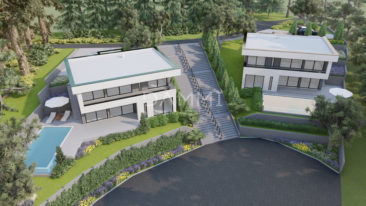 ISTRA, ŽMINJ - Moderna vila z bazenom in wellness cono v gradnji