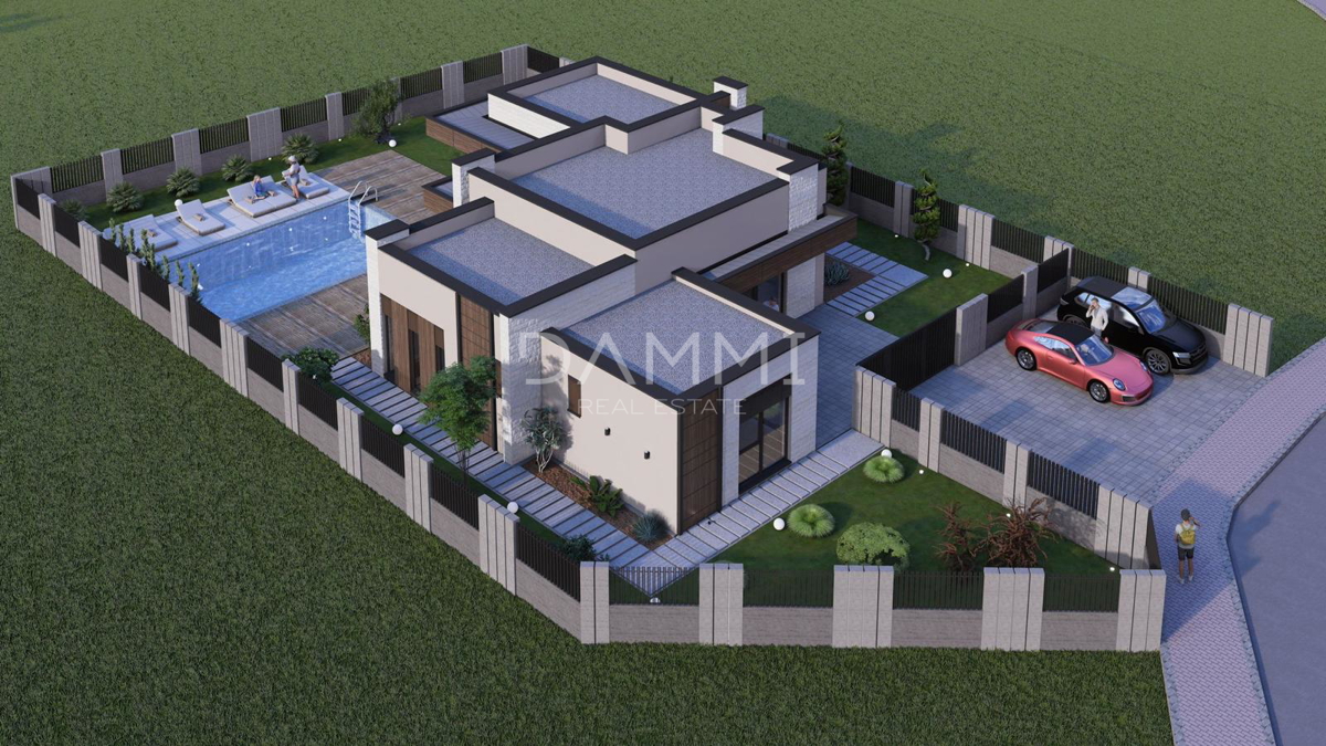 ISTRA, ŽMINJ - Moderna hiša s bazenom in wellnessom