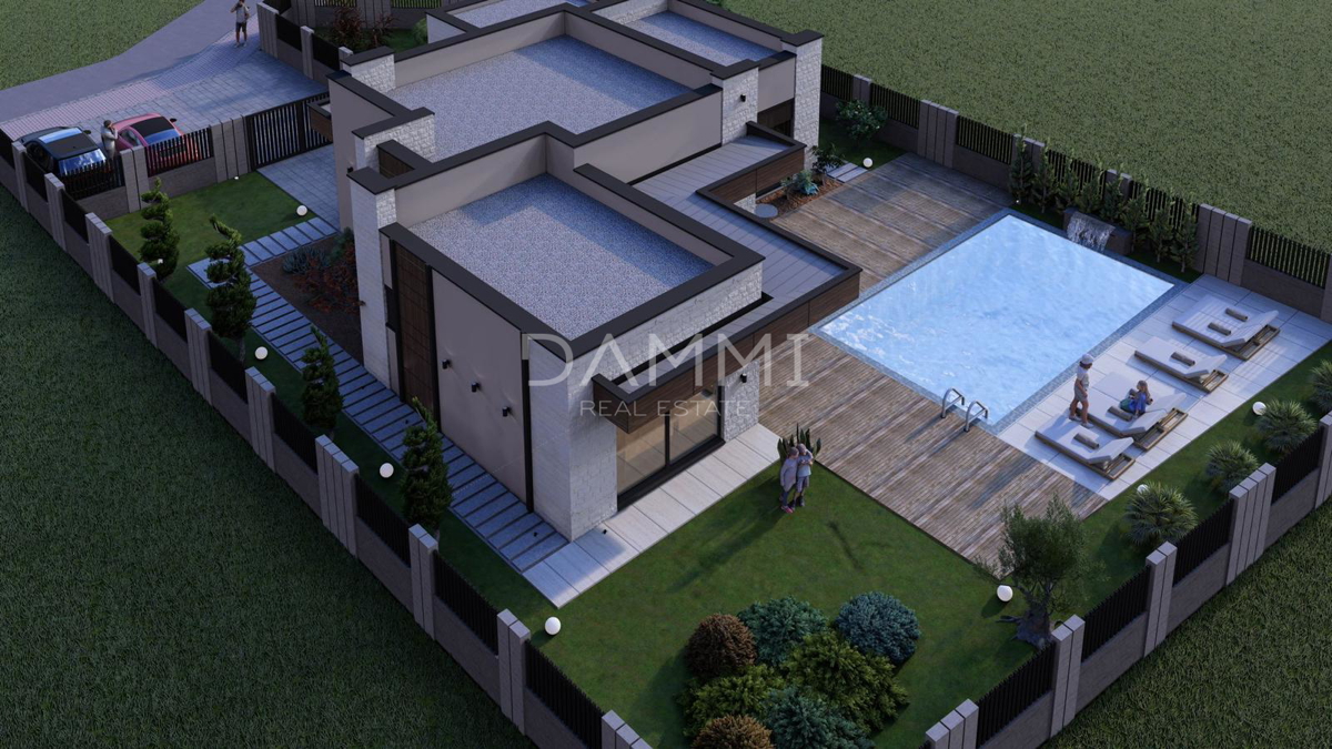 ISTRA, ŽMINJ - Moderna hiša s bazenom in wellnessom