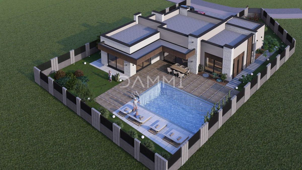 ISTRA, ŽMINJ - Moderna hiša s bazenom in wellnessom