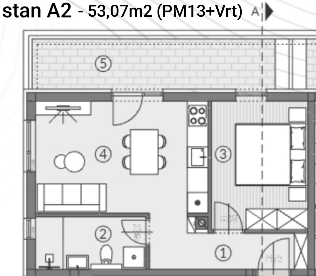 Istra, Pula - enosobno stanovanje, novogradnja, pritličje z vrtom