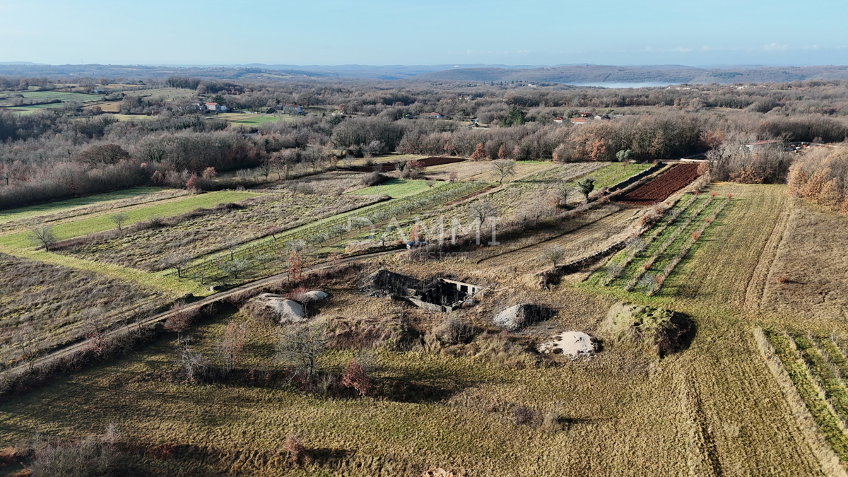 ISTRA, ŽMINJ - Izdvojeno gradbeno zemljišče 1255 m2