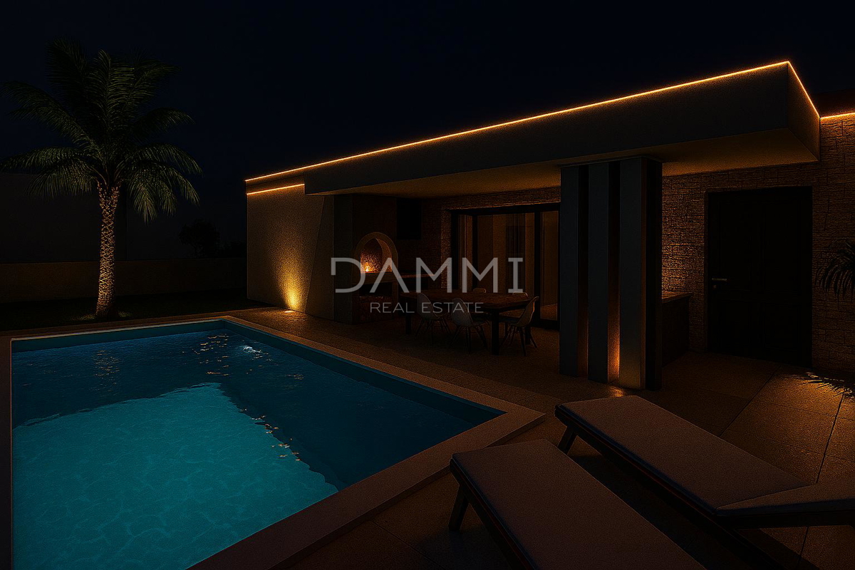 ISTRA, SVETI LOVREČ - PRIZEMLJENA HIŠA S BAZENOM V MIRNEM OKOLJU