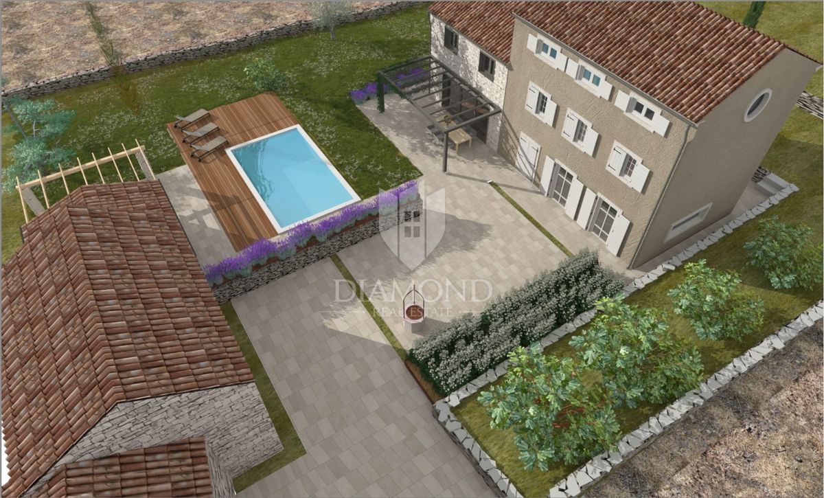 Vila v gradnji in gradbena parcela