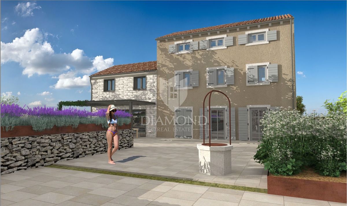 Vila v gradnji in gradbena parcela