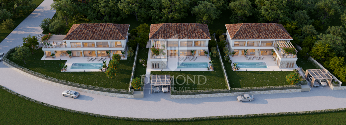 Poreč okolica – zemljišče 958 m² s projektom in dovoljenjem