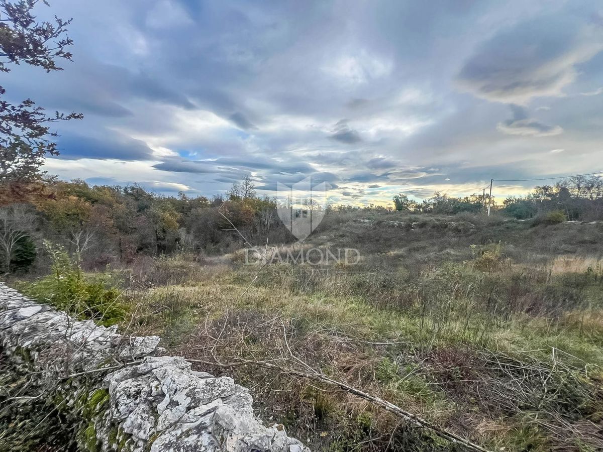 Gradbeno zemljišče s projektom v bližini Vodnjana