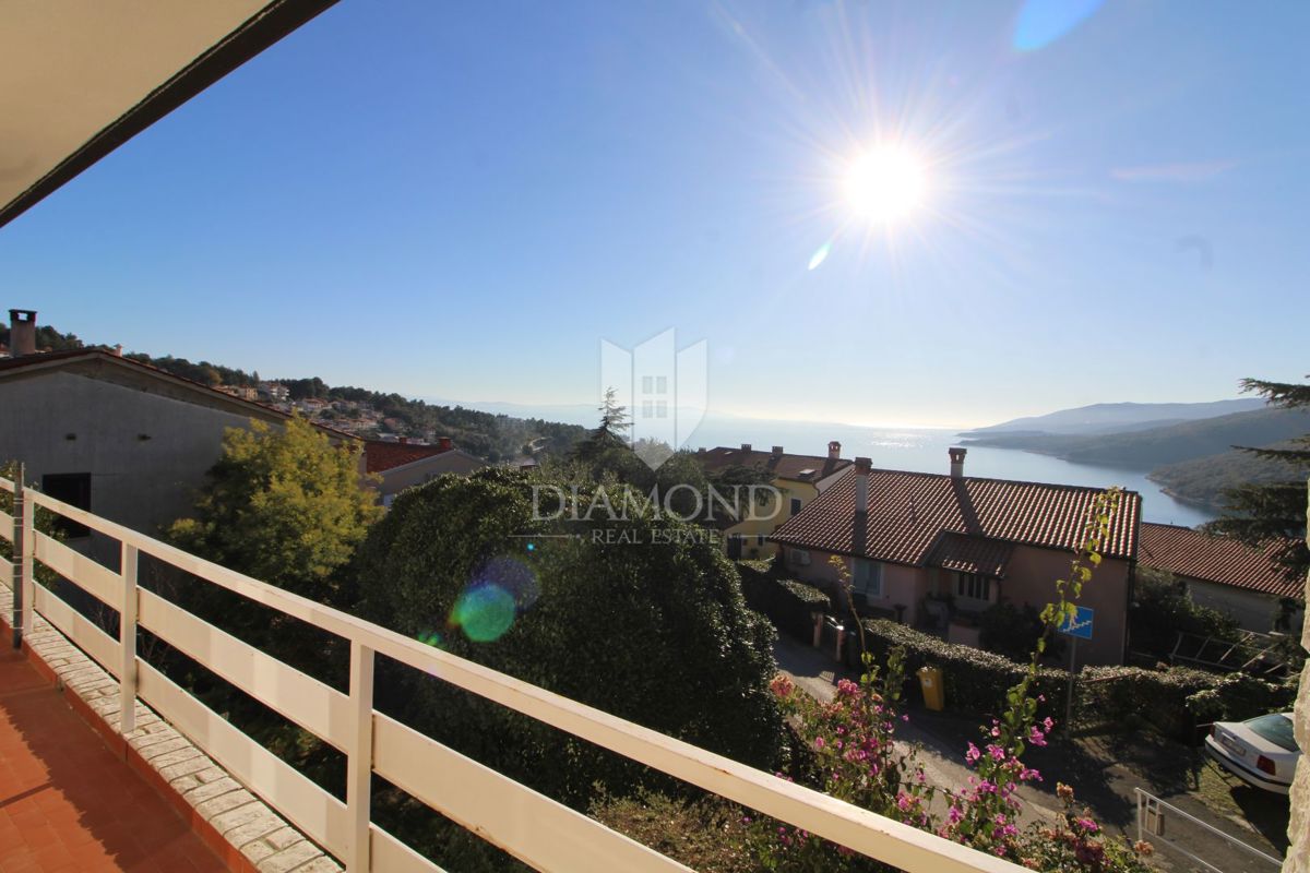 Rabac, apartmajska hiša s čudovitim pogledom na morje