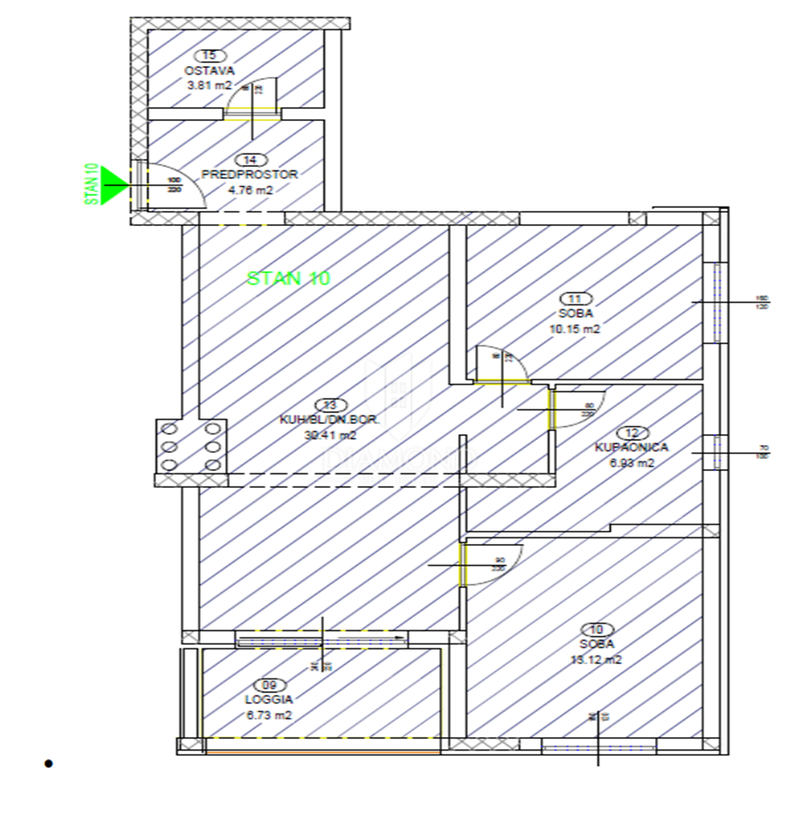 Apartmaj Brestovice, Kastav, 86,27m2