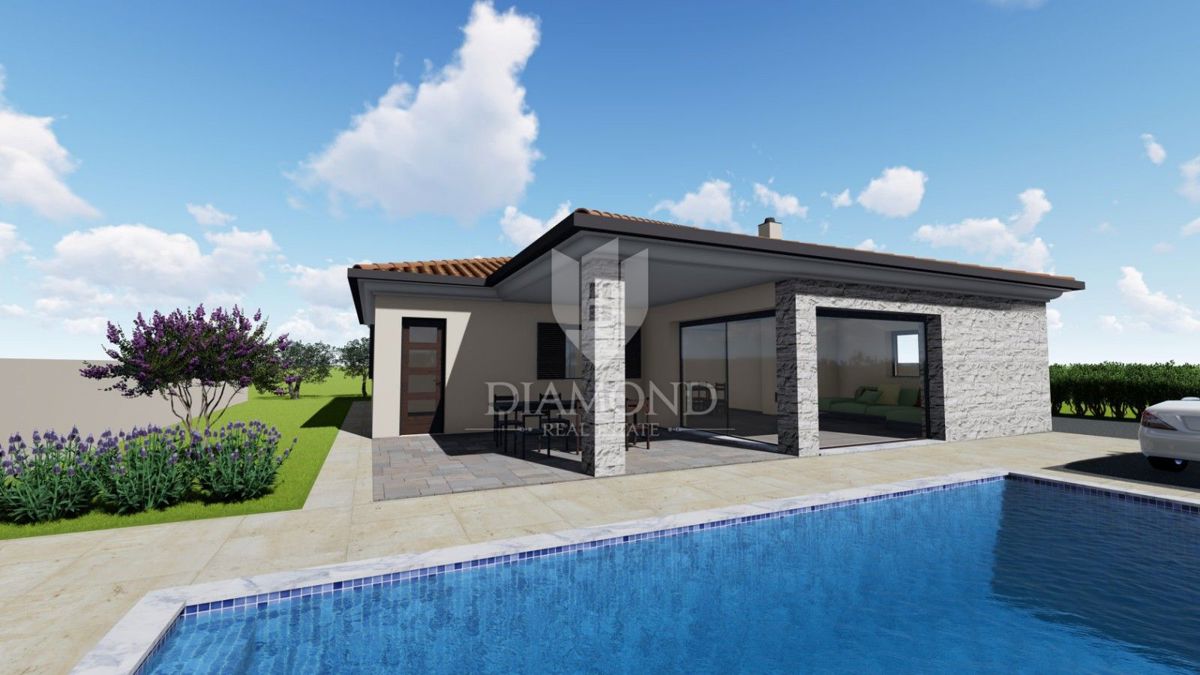 Umag, okolica! Zemljišče s projektom in gradbenim dovoljenjem!