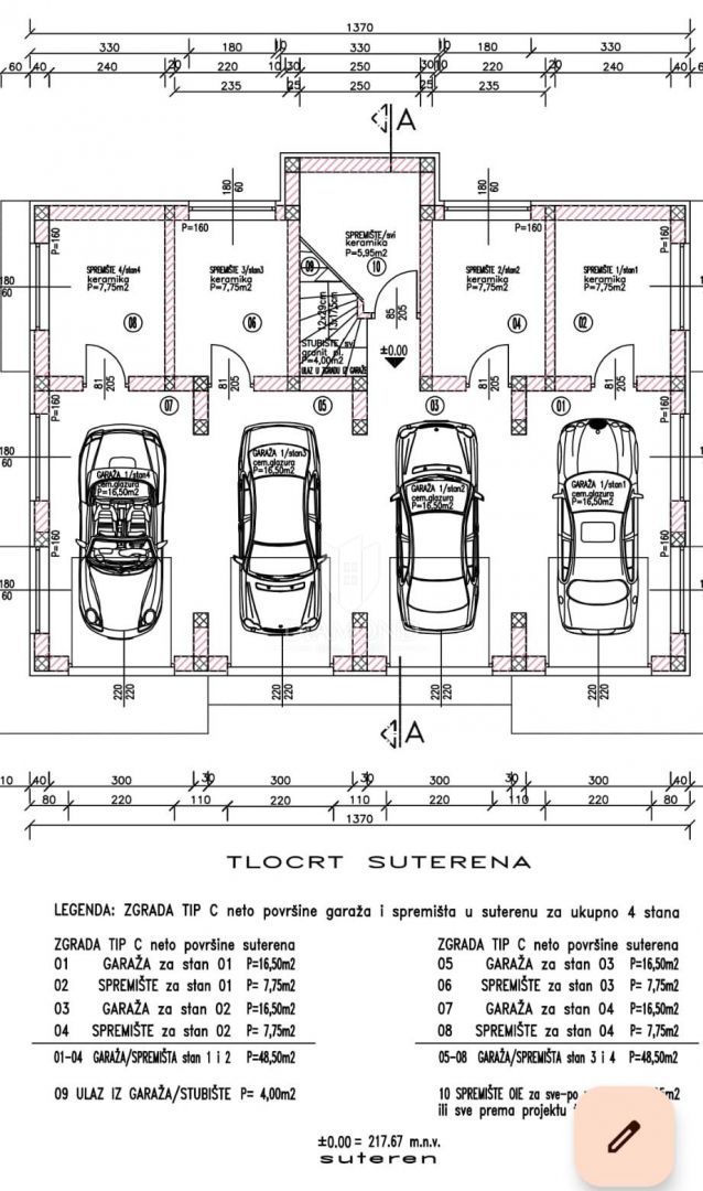 Dvosobno stanovanje v novogradnji z garažo