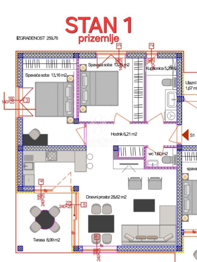 Poreč - Okolica - Stanovanje na Privlačni Lokaciji