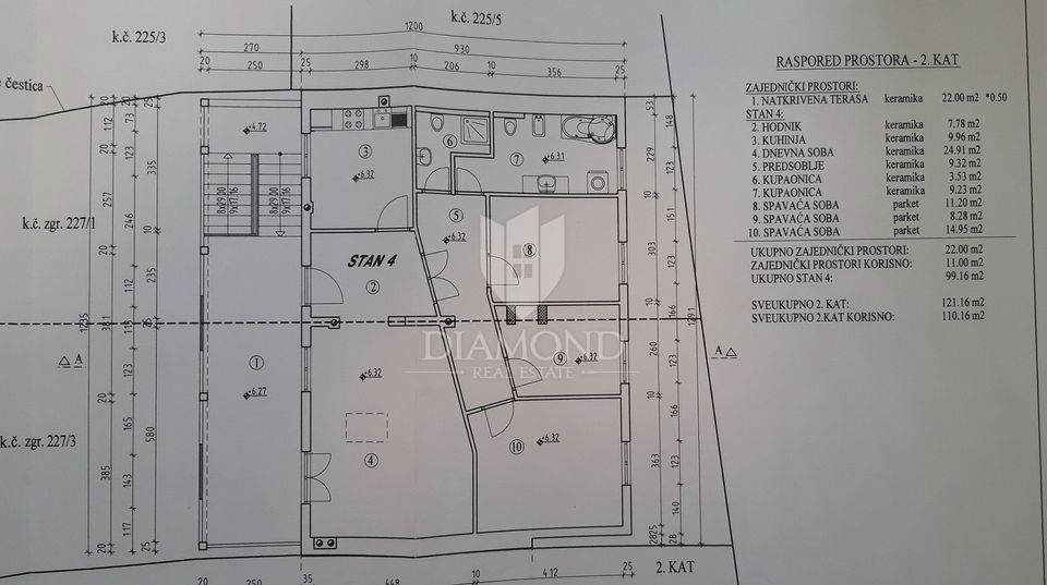 Apartmaj Brtonigla, 97m2