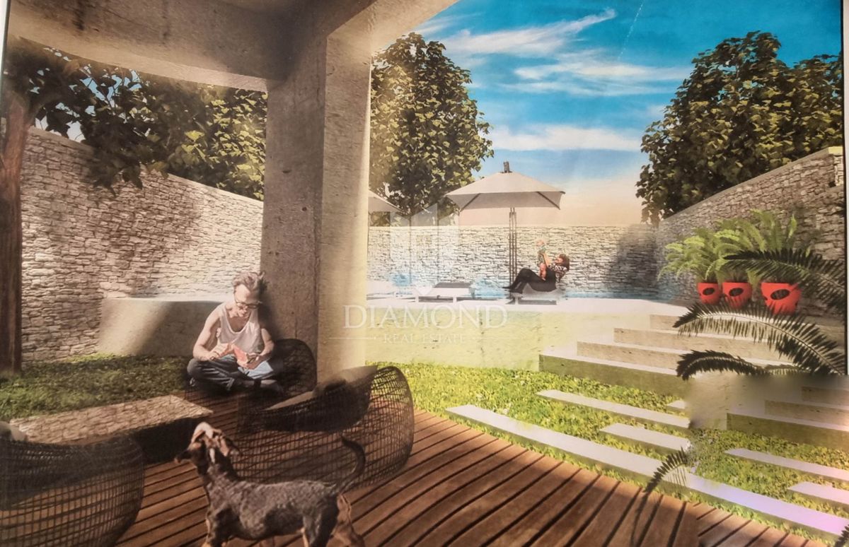 Rovinj, okolica, zemljišče s projektom - PRILOŽNOST!!!