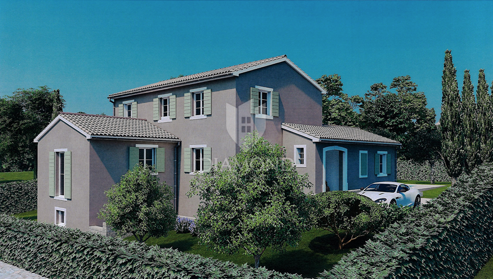 Sv. Lovreč – zemljišče 982 m² z dovoljenjem za vilo in bazen