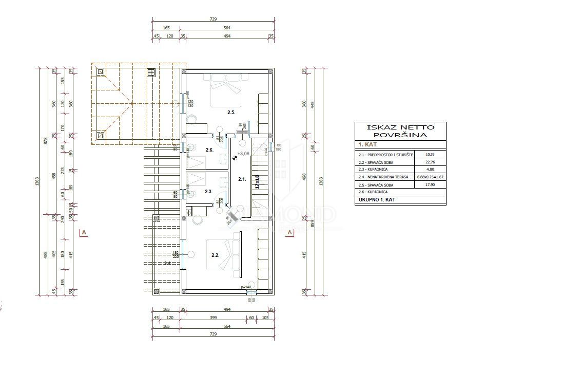 Žminj, okolica, nova hiša z bazenom v podeželski idili