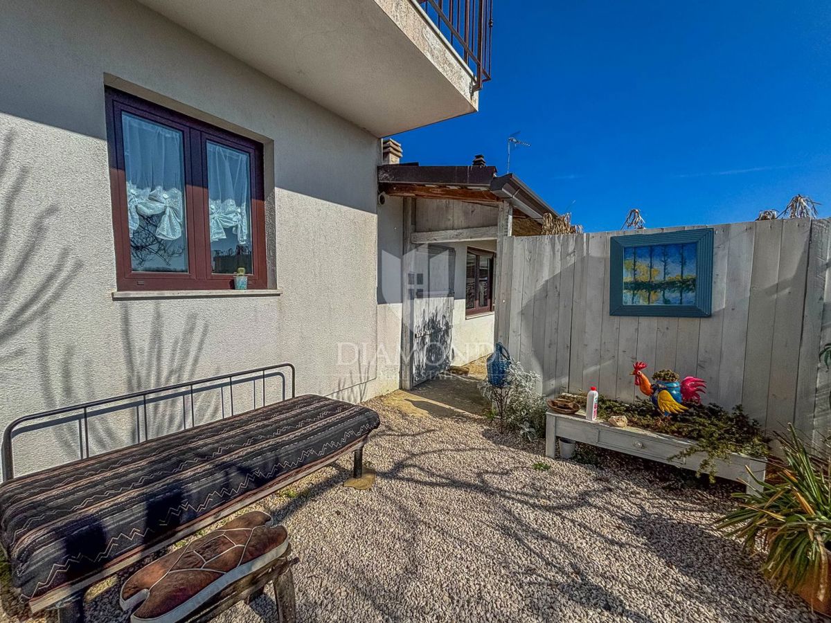 Buje, okolica- simpatična prizemnica na osunčanem zemljišču!