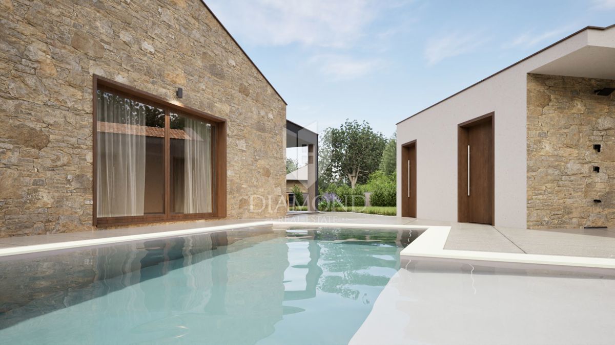 Idealna za pobeg iz mesta – novogradnja na samem v okolici Barbana