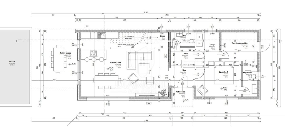 Hiša Poreč, 125,90m2