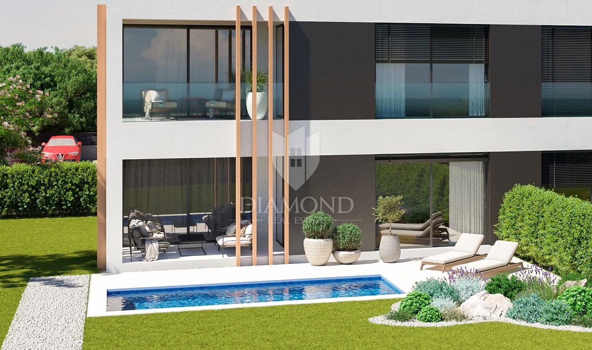 Rovinj, luksuzno stanovanje z vrtom nedaleč od plaže