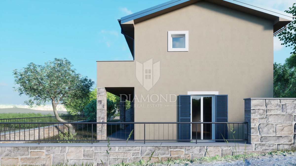 Momjan, novogradnja, vila z bazenom!