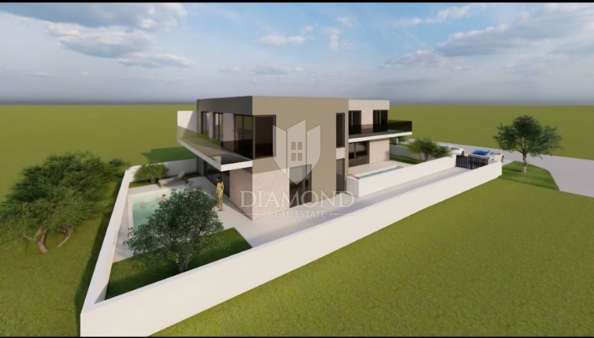 Poreč, gradbeno zemljišče s projektom 2 km od centra!