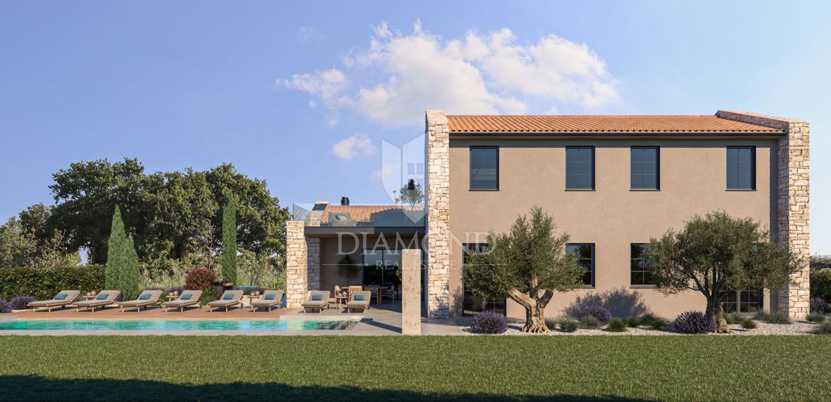 Poreč - okolica - Odlično gradbeno zemljišče 906 m² s projektom in dovoljenjem