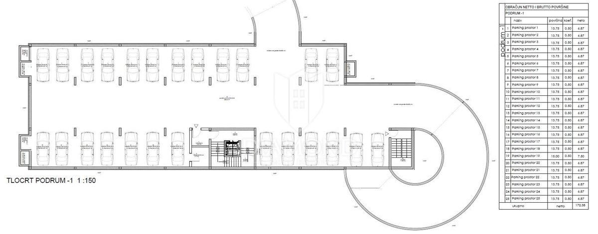 Apartmaj Veli vrh, Pula, 81,40m2