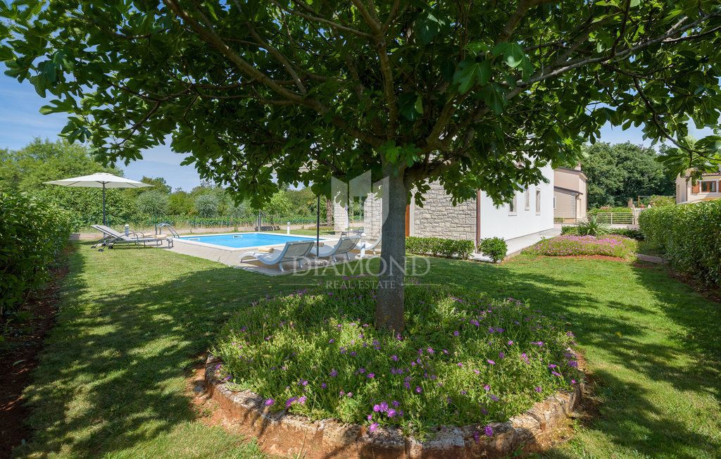 Poreč, okolica, vila z bazenom, obdana z zelenjem