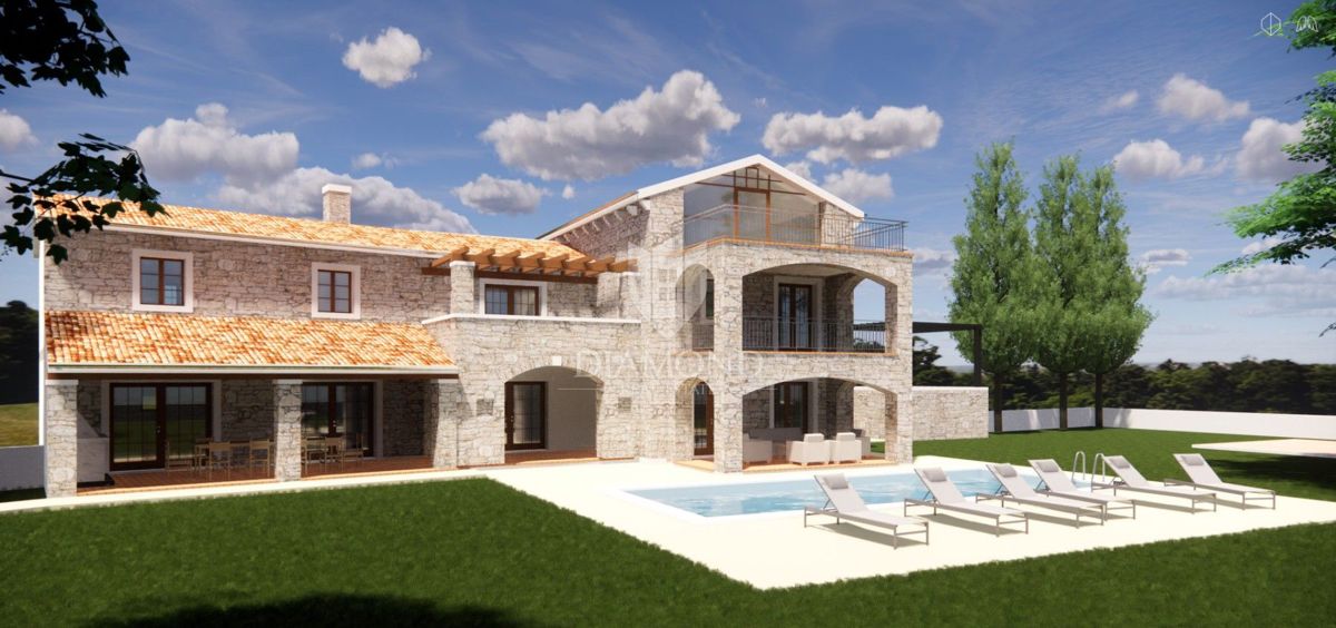 Poreč, okolica, prostorna vila v idiličnem okolju