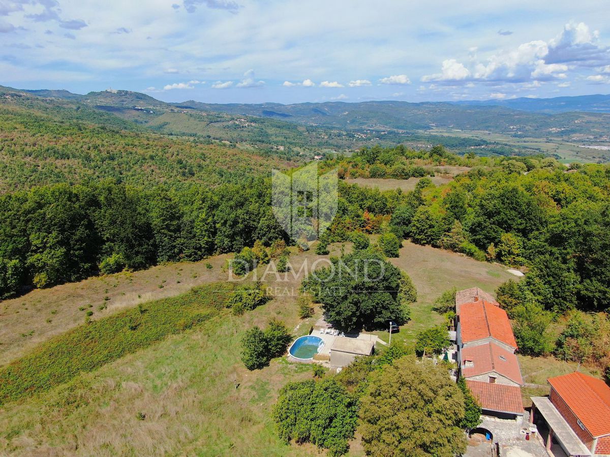Labin, okolica, hiša z bazenom in velikim vrtom