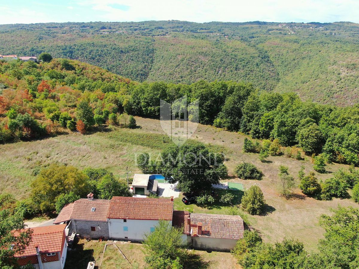 Labin, okolica, hiša z bazenom in velikim vrtom