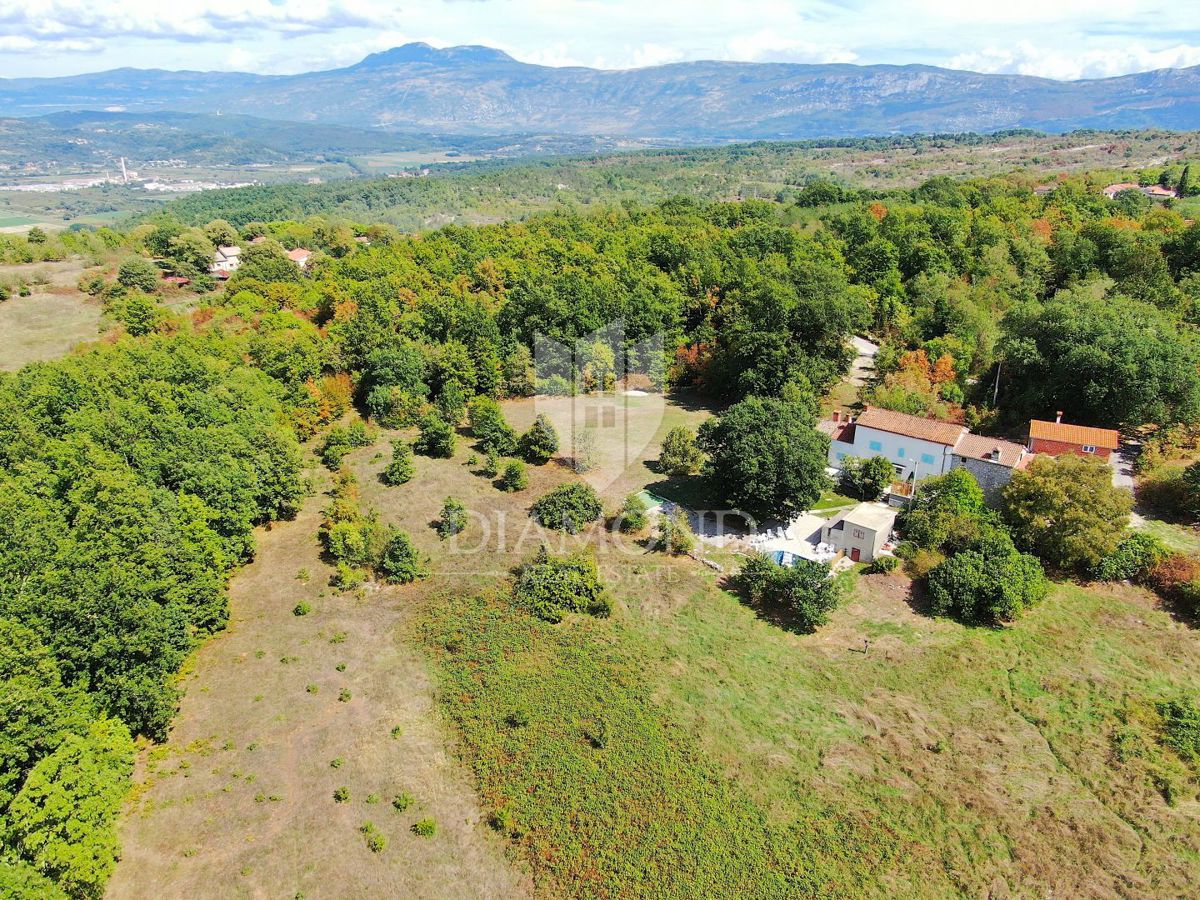 Labin, okolica, hiša z bazenom in velikim vrtom