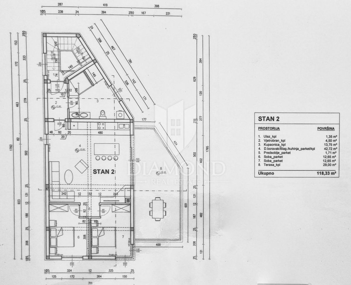 Ližnjan, okolica, moderna hiša z dvema apartmajema