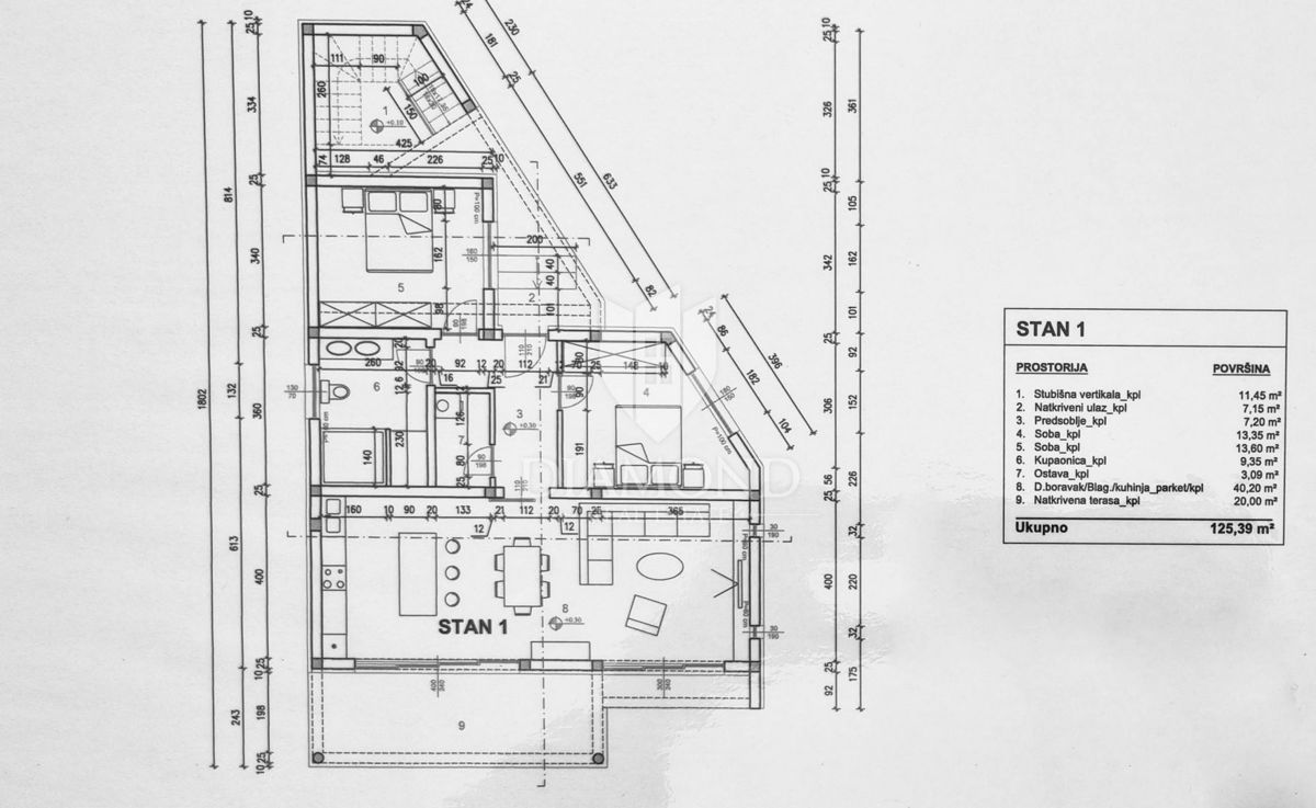 Ližnjan, okolica, moderna hiša z dvema apartmajema
