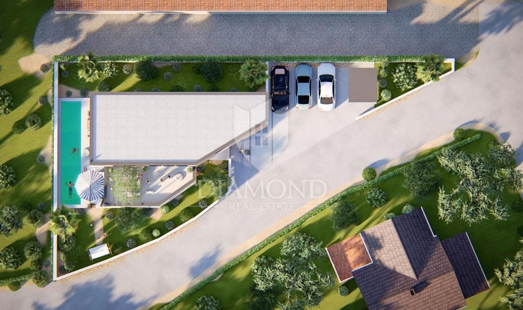Ližnjan, okolica, moderna hiša z dvema apartmajema