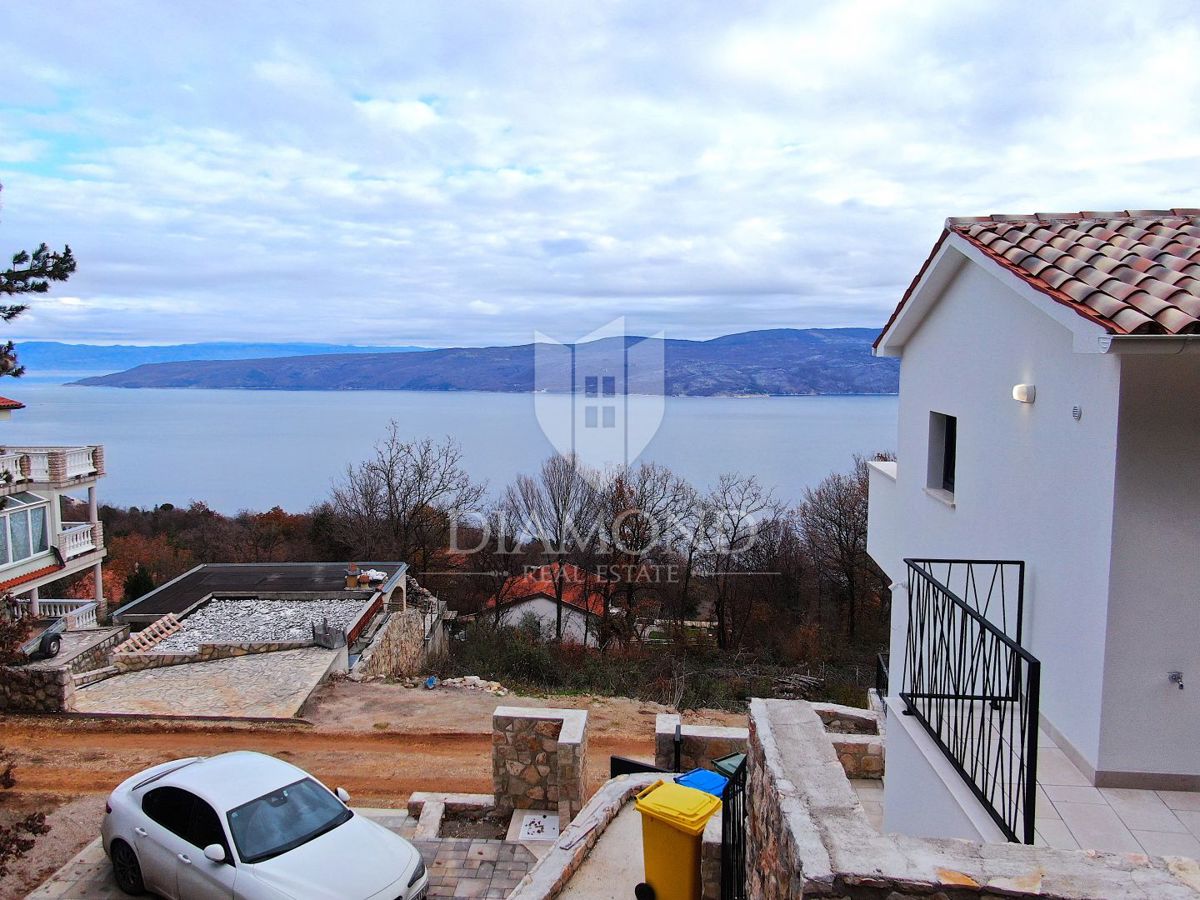 Labin, Rabac, nova hiša s prekrasnim pogledom na morje