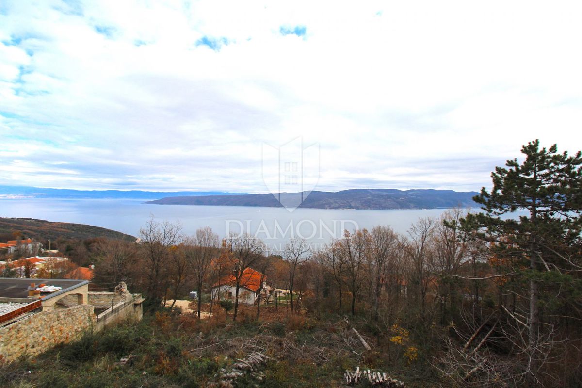 Labin, Rabac, nova hiša s prekrasnim pogledom na morje